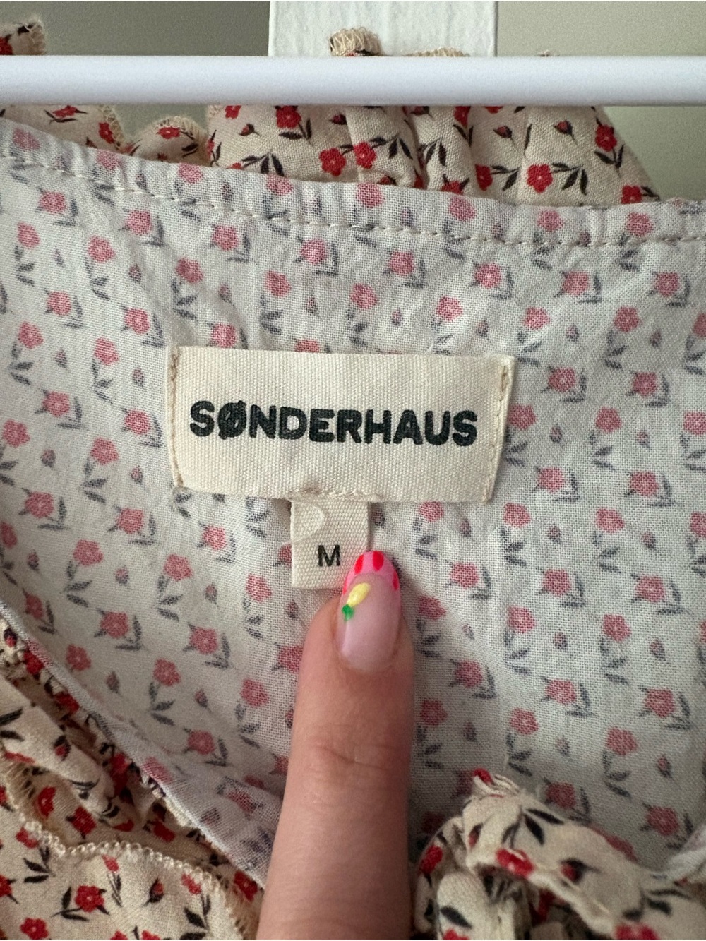 Sonderhaus Persephone Dress Women Size M 100% Cotton Floral Print - Picture 5 of 6